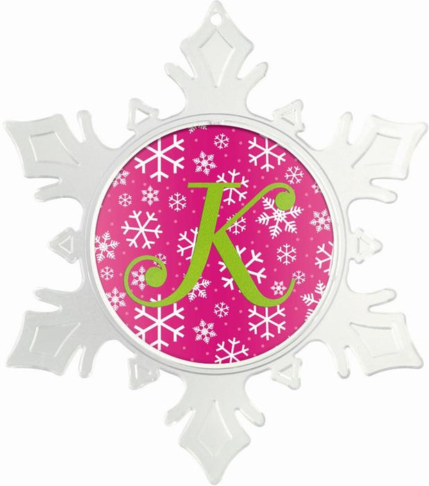 Snowflake Christmas Ornament Acrylic Embroidery Blank