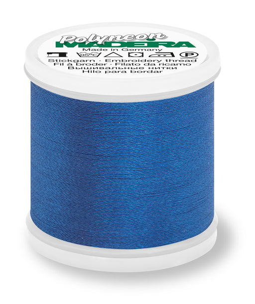 Madeira Polyneon 40 | Machine Embroidery Thread | 440 Yards | 9845-1829 | Royal Blue