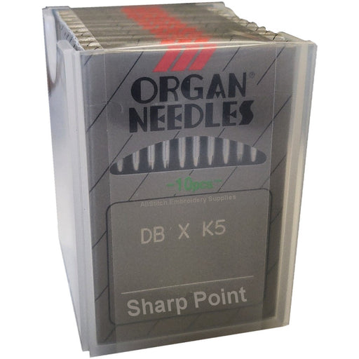 DBxK5 Organ Brand Commercial Embroidery Needles: - 100/Box - Sharp Point