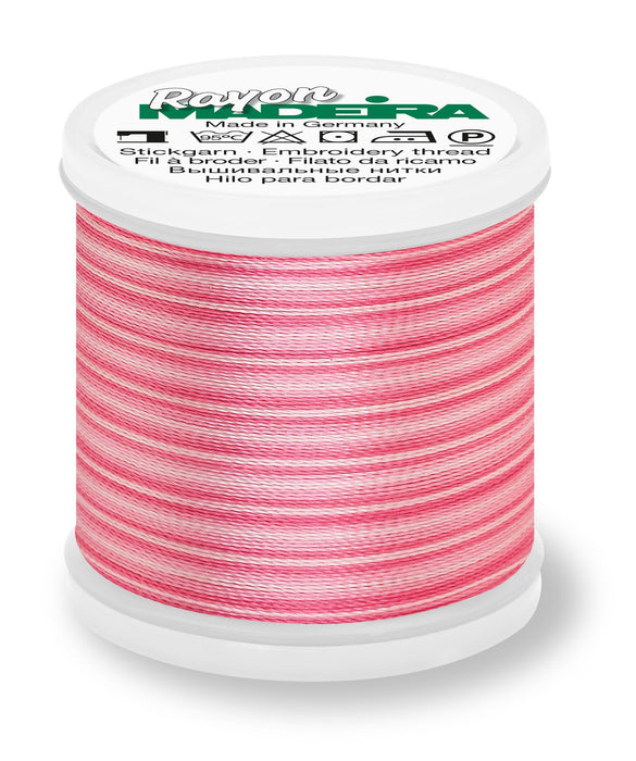 Madeira Rayon 40 | Machine Embroidery Thread | Ombre | 220 Yards | 9840-2021 | Pink