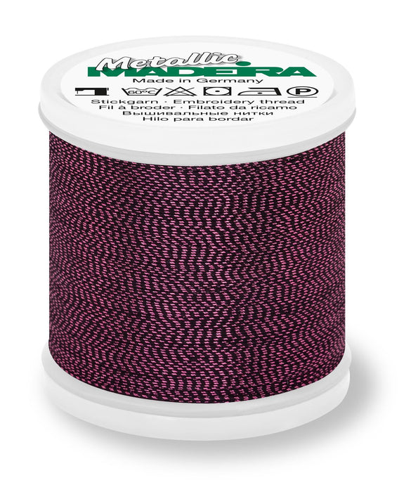 Madeira Soft Metallic 40 | Machine Embroidery Thread | 220 Yards | 9842-439 | Garnet
