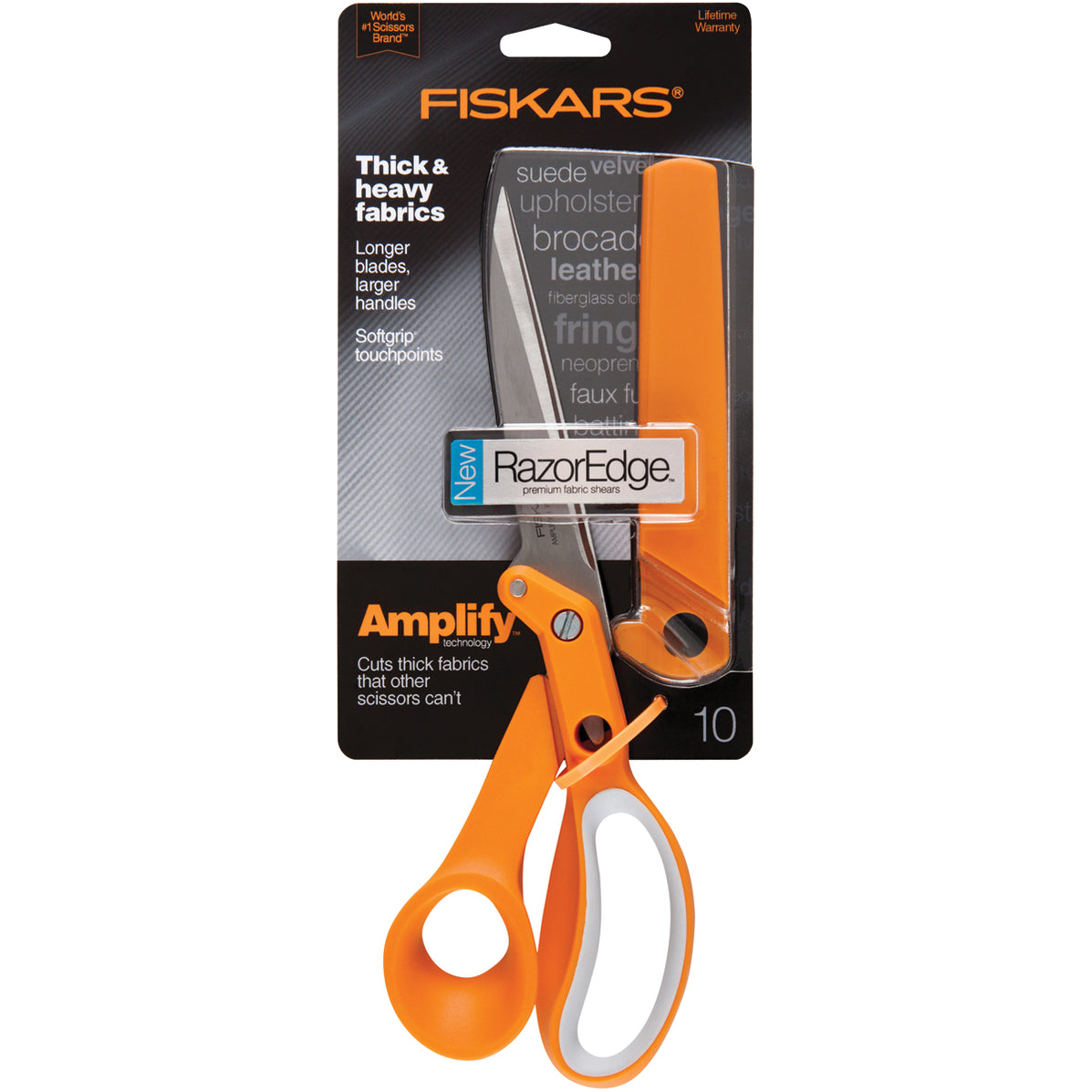 Fiskars Scissors: Amplify RazorEdge Fabric Shears 10