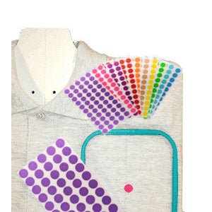 Removable Embroidery Placement Dot Target Stickers 