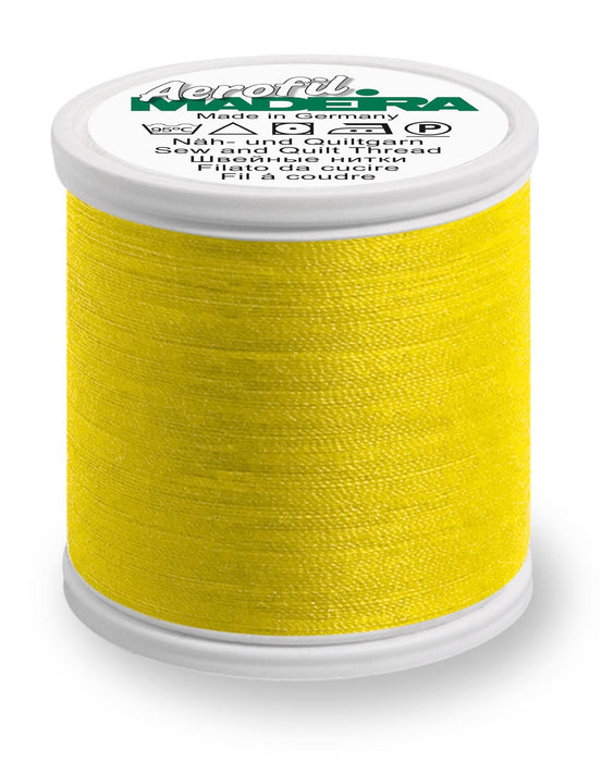 Madeira Aerofil 120 | Polyester Sewing-Construction Thread | 440 Yards | 9125-9360 | Orange Yellow