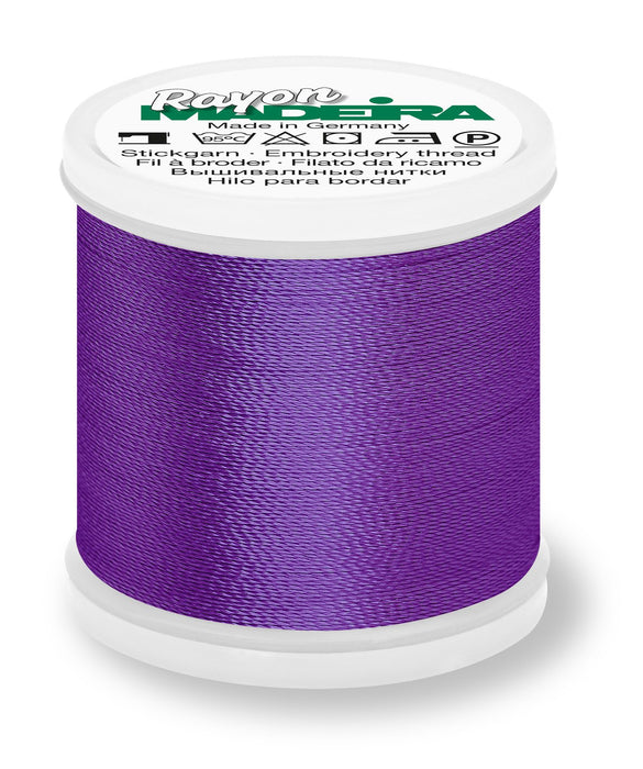 Madeira Rayon 40 | Machine Embroidery Thread | 220 Yards | 9840-1112 | Dark Purple