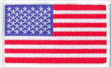 Iron On Tactical USA Flag Patch ACU - 3-1/2 x 2-1/8 Left Shoulder
