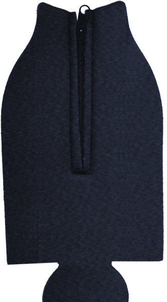 Unsewn Zipper Bottle Coolers Embroidery Blanks - Navy