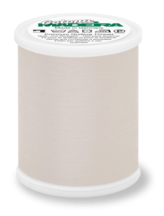 Madeira Cotona 50 | Cotton Machine Quilting & Embroidery Thread | 1100 Yards | 9350-687 | Silver Grey