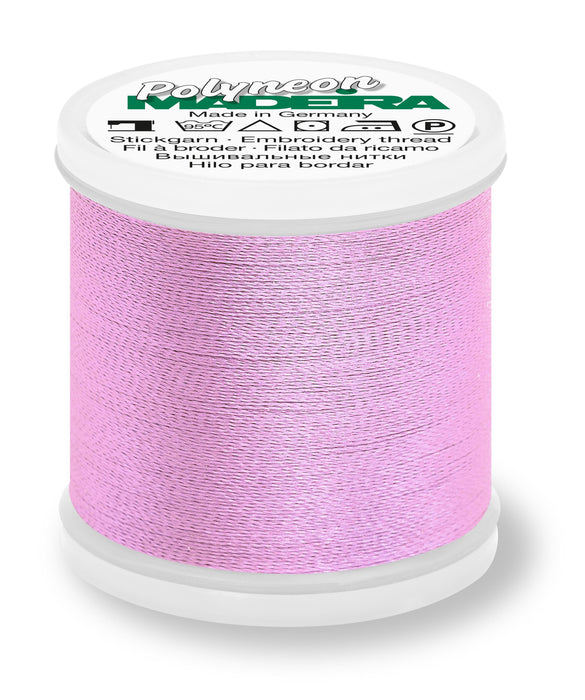 Madeira Polyneon 40 | Machine Embroidery Thread | 440 Yards | 9845-1921 | Bubble Gum Pink