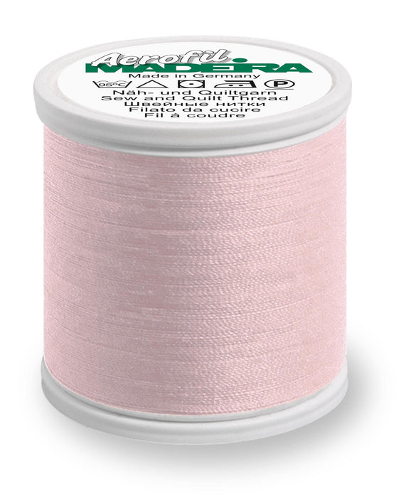 Madeira Aerofil 120 | Polyester Sewing-Construction Thread | 440 Yards | 9125-9150 | Pink