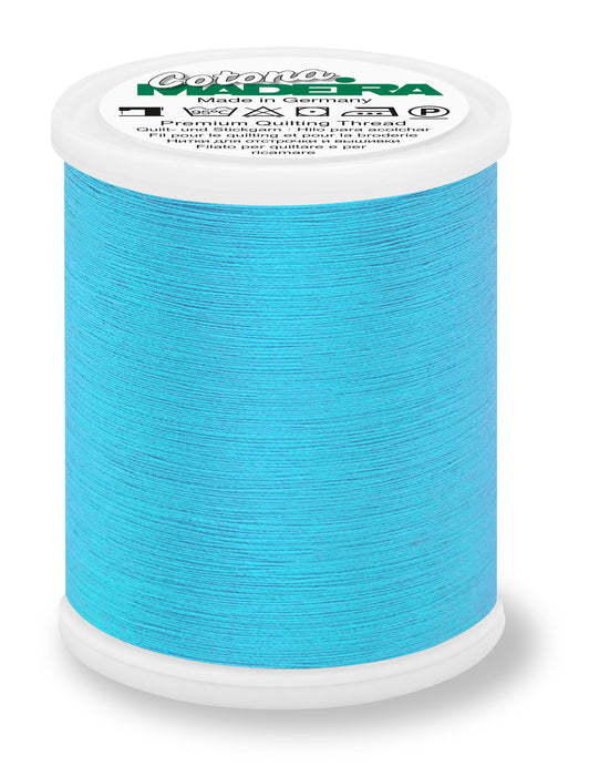 Madeira Cotona 50 | Cotton Machine Quilting & Embroidery Thread | 1100 Yards | 9350-633 | Turquoise