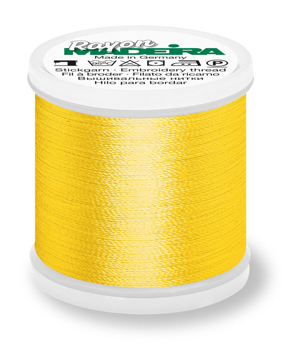 Madeira Rayon 40 | Machine Embroidery Thread | 220 Yards | 9840-1024 | Golden Rod