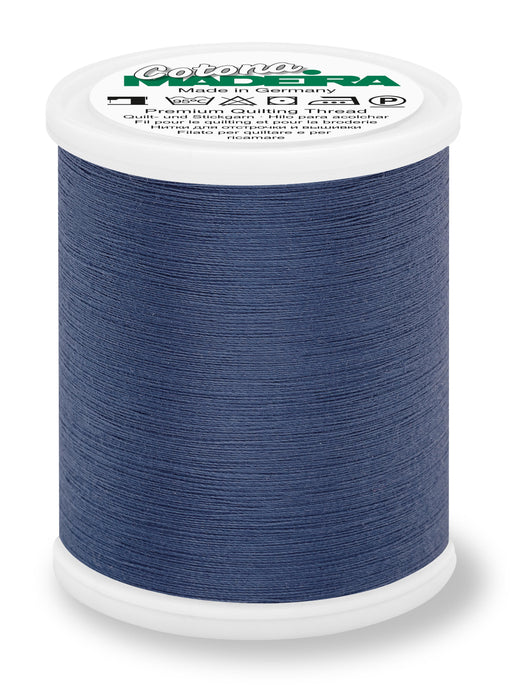 Madeira Cotona 50 | Cotton Machine Quilting & Embroidery Thread | 1100 Yards | 9350-573 | Dusty Navy
