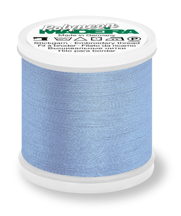 Madeira Polyneon 40 | Machine Embroidery Thread | 440 Yards | 9845-1675 | Nordic Blue