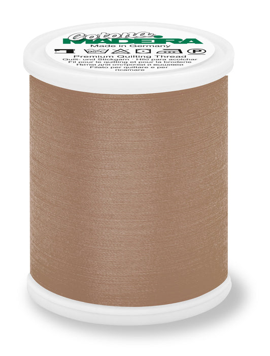 Madeira Cotona 50 | Cotton Machine Quilting & Embroidery Thread | 1100 Yards | 9350-660 | Light Brown