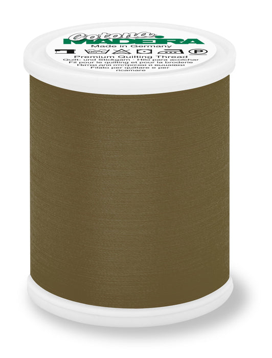 Madeira Cotona 50 | Cotton Machine Quilting & Embroidery Thread | 1100 Yards | 9350-702 | Dark Olive