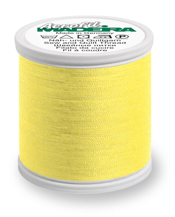Madeira Aerofil 120 | Polyester Sewing-Construction Thread | 440 yards | 9125-8229 | Yellow