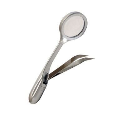 Mighty Bright LED Tweezers with Magnifying Glass and Light