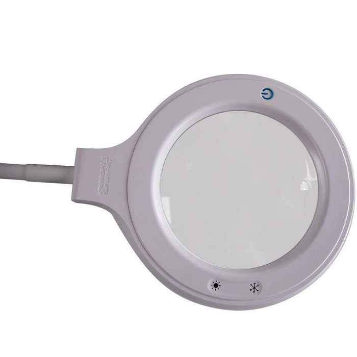 Dual side mounted ultra bright LED headband magnifier, side mounted lights  allow for more focused light at high magnifications, The HM-2LED model has  light weight but durable construction and dual side mounted