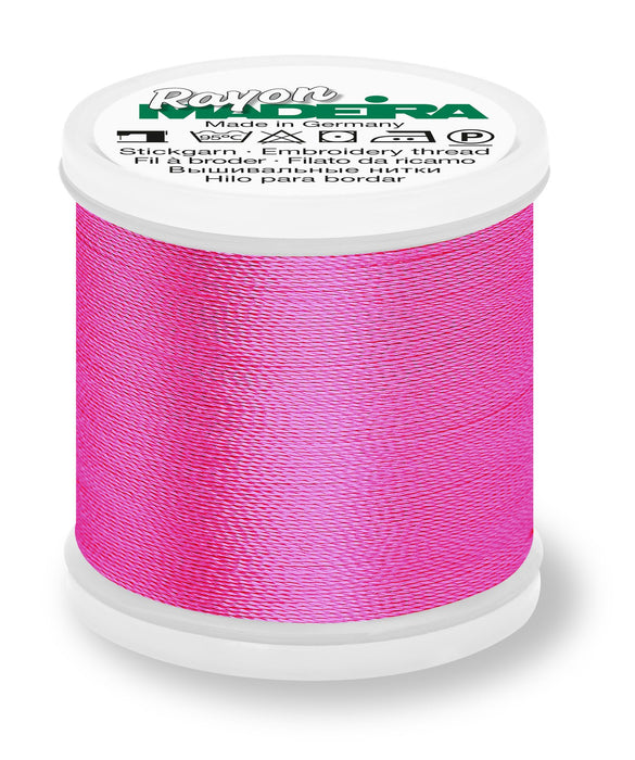 Madeira Rayon 40 | Machine Embroidery Thread | 220 Yards | 9840-1117 | Deep Rose