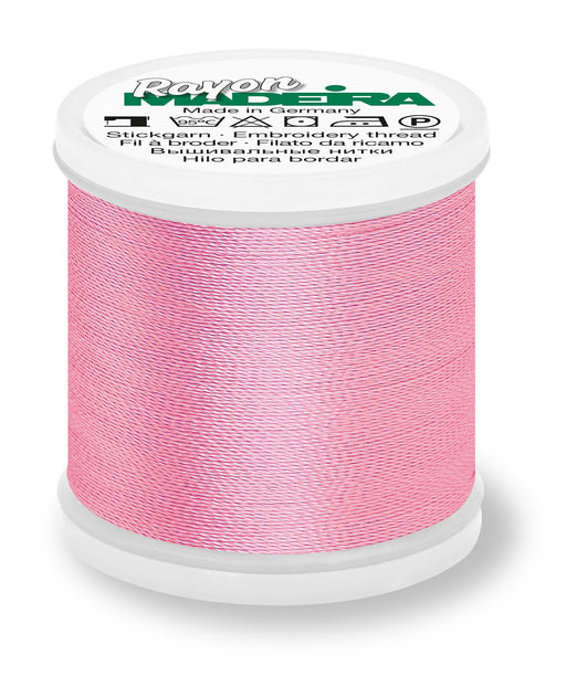 Madeira Rayon 40 | Machine Embroidery Thread | 220 Yards | 9840-1116 | Pink
