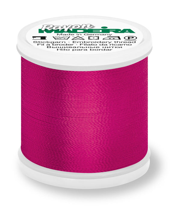 Madeira Rayon 40 | Machine Embroidery Thread | 220 Yards | 9840-1110 | Med. Rose