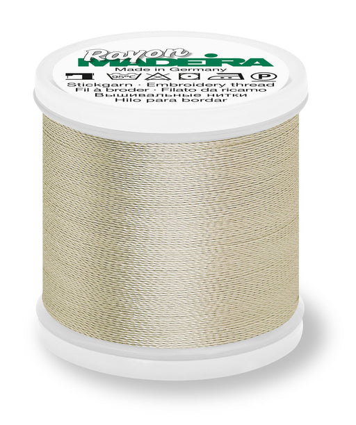 Madeira Rayon 40 | Machine Embroidery Thread | 220 Yards | 9840-1060 | Light Putty