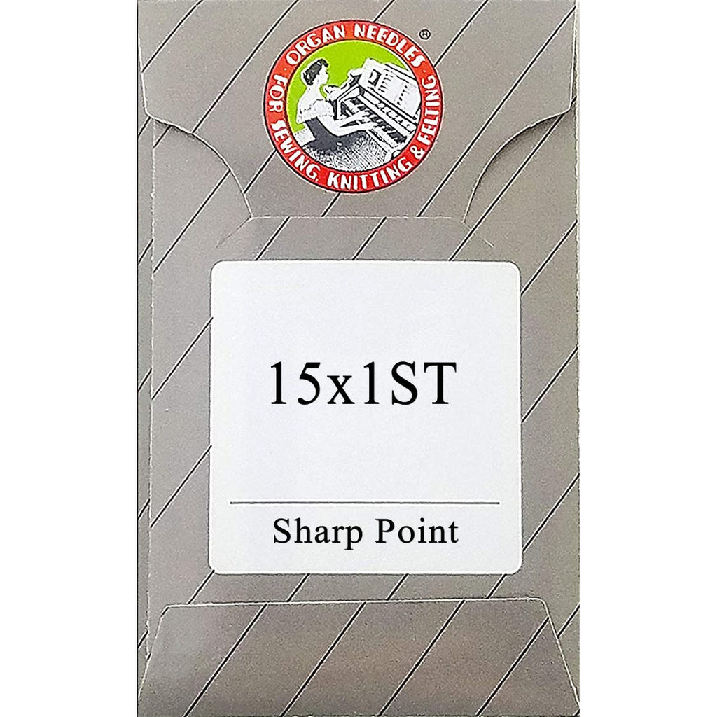 Organ DBx7ST | Round Shank | Large Rectangular Eye | Sharp Point |  Commercial Embroidery Needle | Metallic Thread | 100/bx