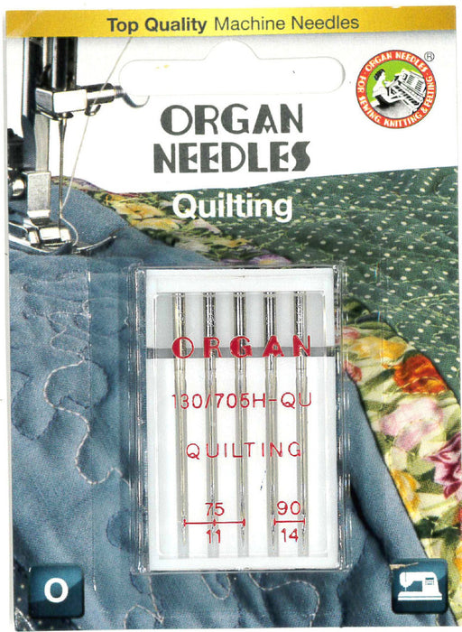 Special quilting sewing machine needles with flat shank