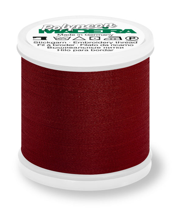 Madeira Polyneon 40 | Machine Embroidery Thread | 440 Yards | 9845-1784 | Cranberry