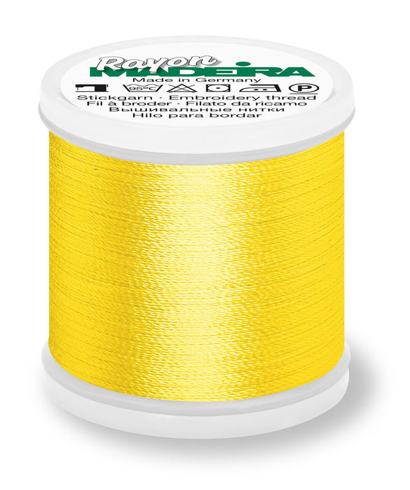 Madeira Rayon 40 | Machine Embroidery Thread | 220 Yards | 9840-1068 | Yellow
