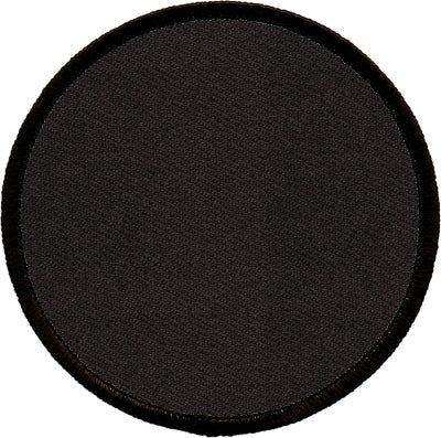 Round Blank Patch 4" Black Patch w/Black