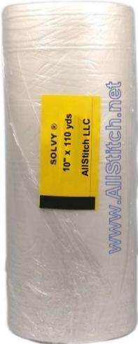 Solvy Water Soluble Topping  - 10" Roll x 110 yds