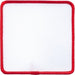 Square Blank Patch 4" x 4" White Patch w/Red