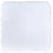 Square Blank Patch 4" x 4" White Patch w/White