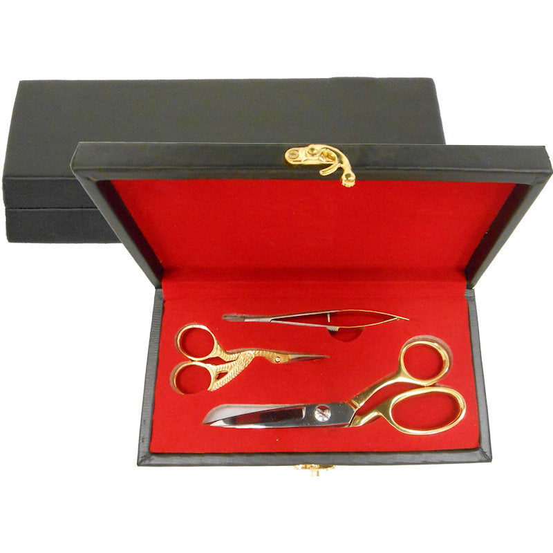 SE SP27G Premium Quality 3 1/2-Inch Stork Scissors, Gold