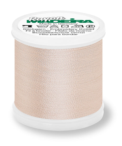 Madeira Rayon 40 | Machine Embroidery Thread | 220 Yards | 9840-1127 | Pastel Peach