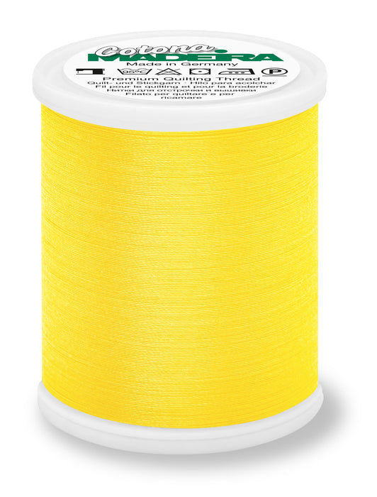 Madeira Cotona 50 | Cotton Machine Quilting & Embroidery Thread | 1100 Yards | 9350-771 | Mimosa Yellow