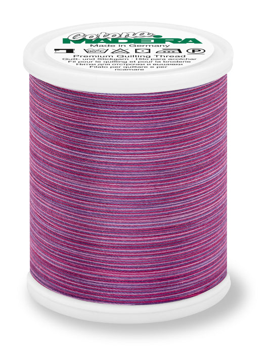 Madeira Cotona 50 | Cotton Machine Quilting & Embroidery Thread | Multicolor | 1100 Yards | 9350-513 | Petunia