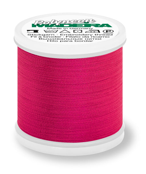 Madeira Polyneon 40 | Machine Embroidery Thread | 440 Yards | 9845-1910 | Neon Pink